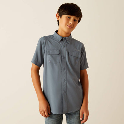 Ariat Youth VentTEK Outbound Classic Shirt - Newsboy Blue