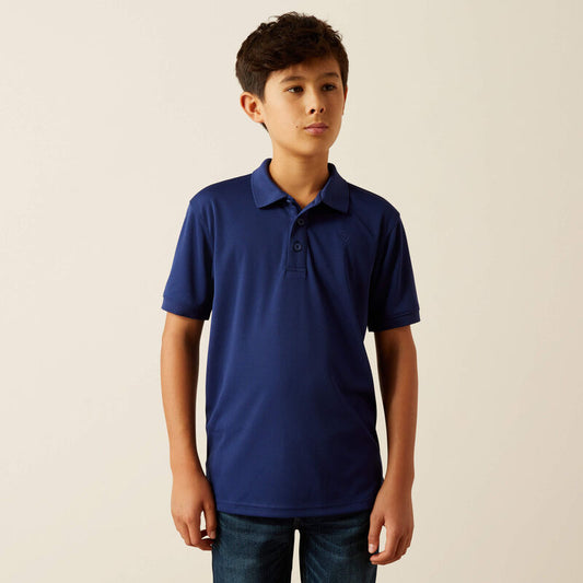 Ariat Youth Tek Polo - Blue Depths