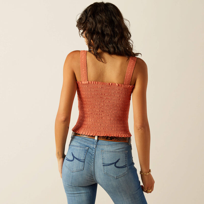 Women's Ariat Darla SLVLS Top - Langoustine