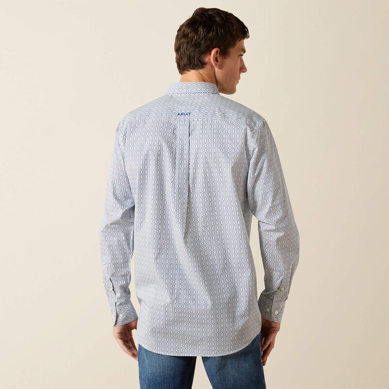 Ariat Santos Fitted LS Shirt - Cream