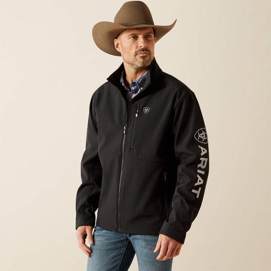 Men's Ariat Logo Softshell Concealed Carry Jacket - Black
