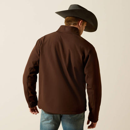 Men's Ariat Logo Softshell Concealed Carry Jacket - Brown