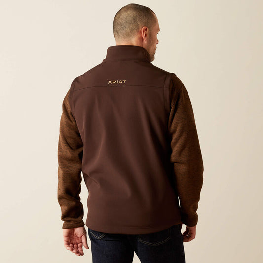 Men's Ariat Vernon Softshell Vest - Coffee Bean
