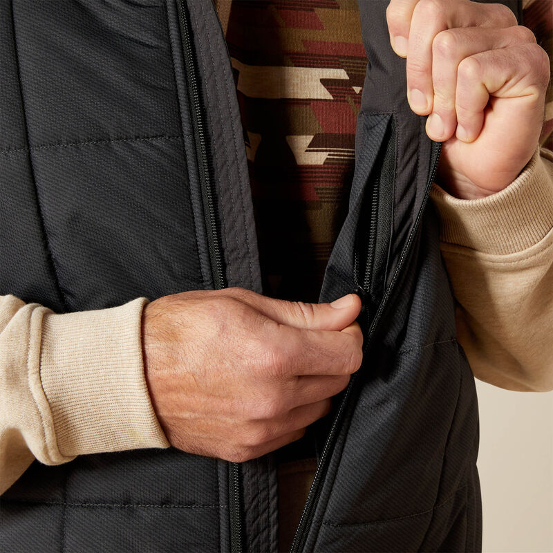 Men's Ariat Crius Insulated Vest - Phantom Chambray