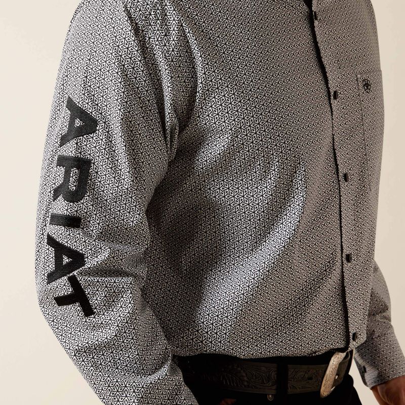 Ariat Team Pablo  L/S Shirt - White/Black