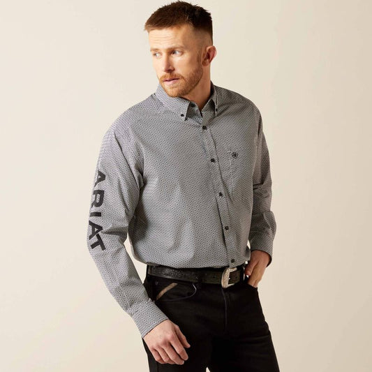 Ariat Team Pablo  L/S Shirt - White/Black