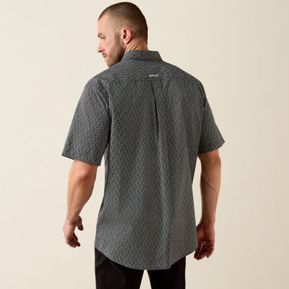 Ariat Men’s Tru S/S Shirt - Black Tossed Vines