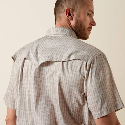 Ariat Men’s Printed Western Venttek Snap Shirt - Island Fossil