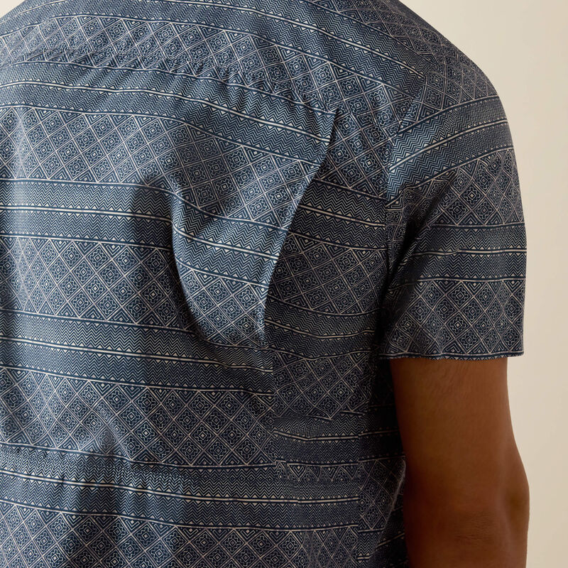 Ariat Men’s Printed VentTEK Outbound FTD Shirt - Dark Denim