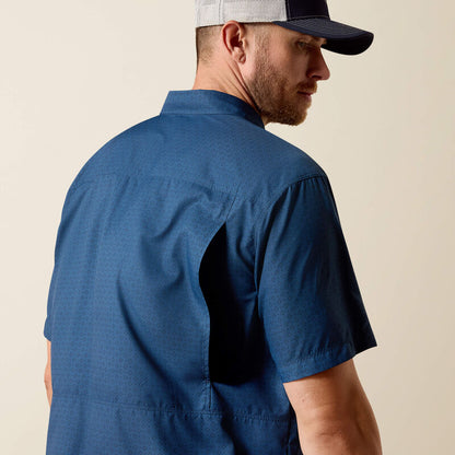 Ariat Men’s Printed VentTEK Outbound Shirt - Dark Denim Navy