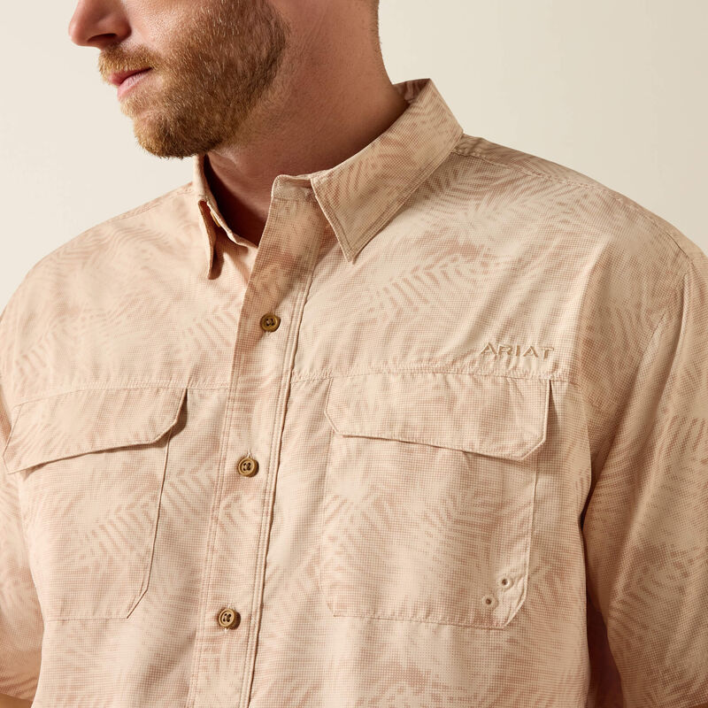 Ariat Men’s Printed VentTEK Outbound Shirt - Creme Brulee Cream
