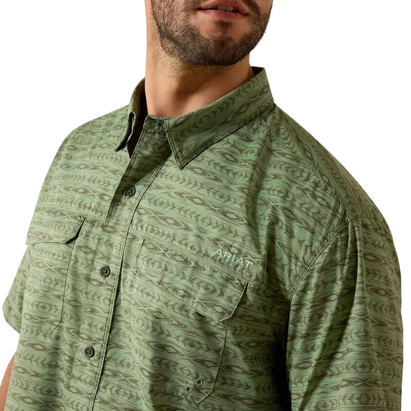 Ariat Men’s Printed VentTEK Outbound Shirt - Green