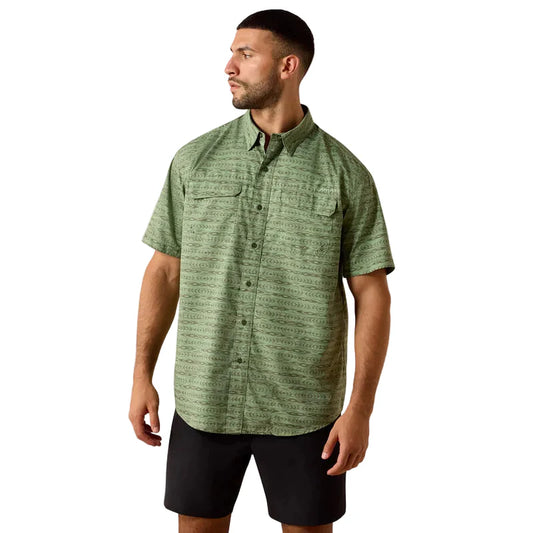 Ariat Men’s Printed VentTEK Outbound Shirt - Green
