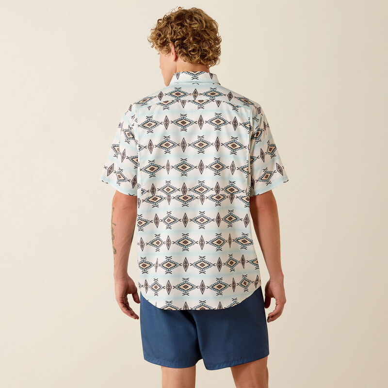 Ariat Men’s Printed VentTEK Shirt - Off White