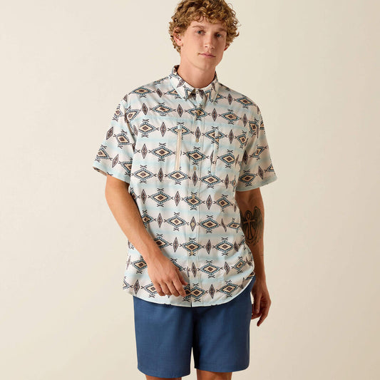 Ariat Men’s Printed VentTEK Shirt - Off White