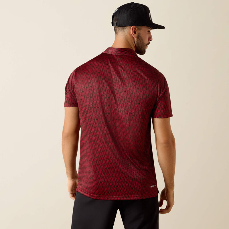 Ariat All Over Print Fitted Polo - Chili Pepper Tribe Geo Print