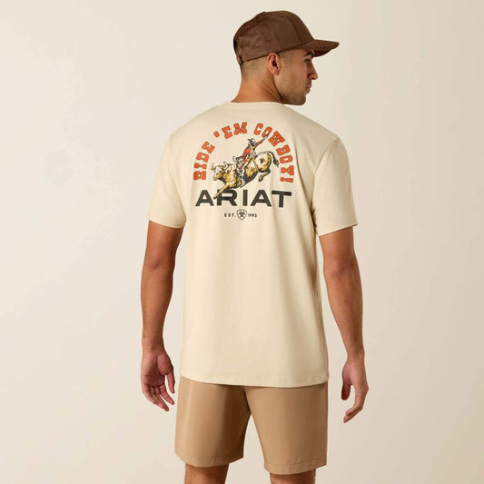 Ariat Ride Em Cowboy Tee - Natural