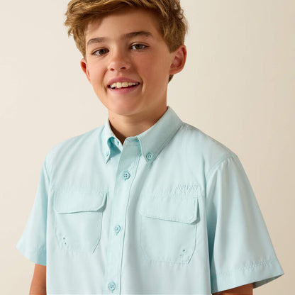 Ariat Youth Venttek Outbound Shirt - Blue Glow