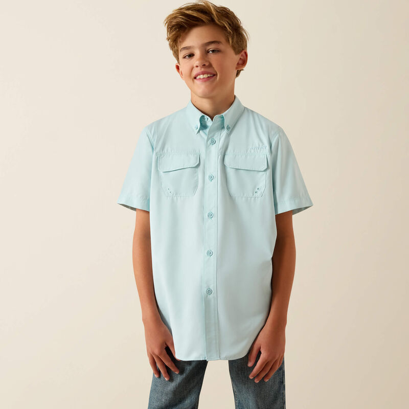 Ariat Youth Venttek Outbound Shirt - Blue Glow