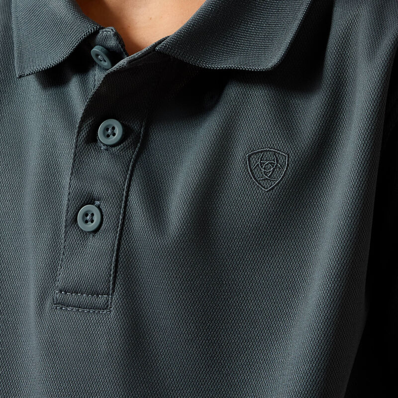 Ariat Youth Tek Polo - Dark Slate