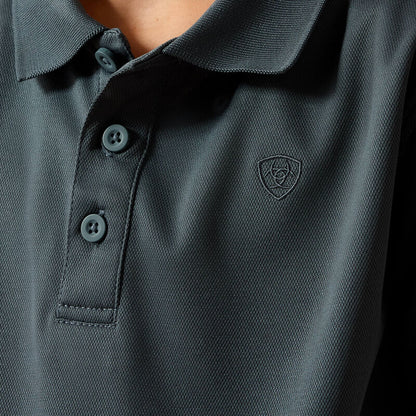 Ariat Youth Tek Polo - Dark Slate