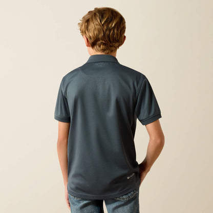 Ariat Youth Tek Polo - Dark Slate