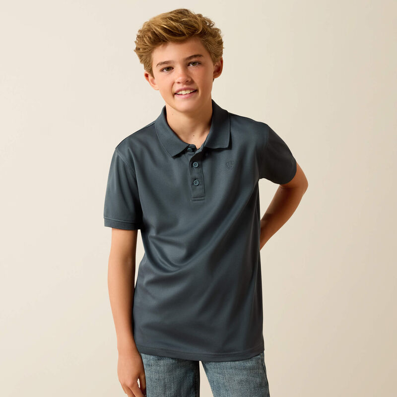 Ariat Youth Tek Polo - Dark Slate