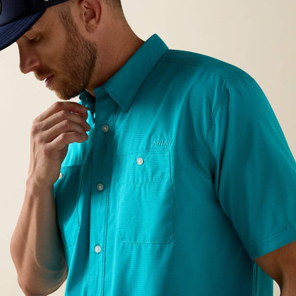 Ariat 360 AirFlow S/S Shirt - Miami Blue