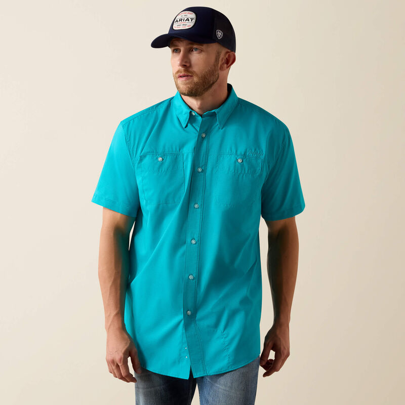 Ariat 360 AirFlow S/S Shirt - Miami Blue