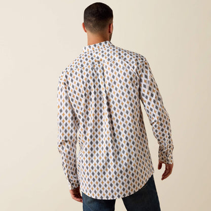 Ariat Printed 360 AirFlow L/S Shirt - White