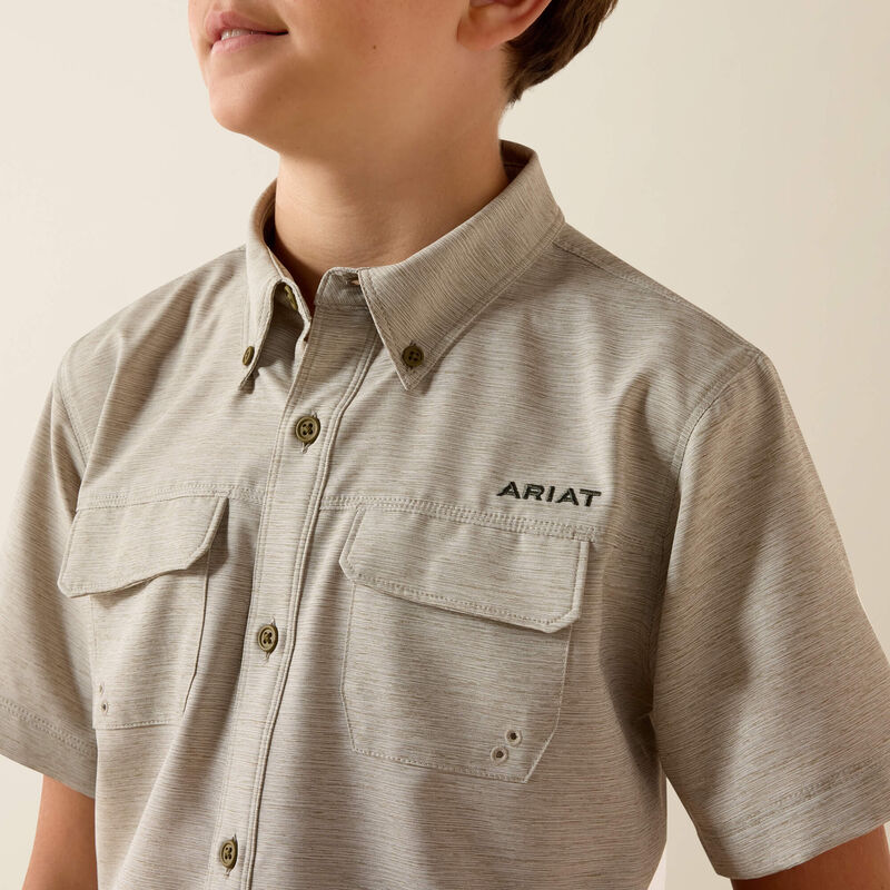 Ariat Youth Venttek Outbound Heathered Shirt - Green