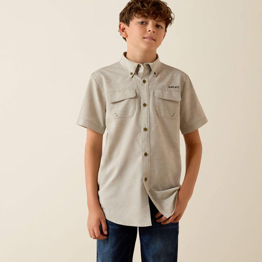 Ariat Youth Venttek Outbound Heathered Shirt - Green