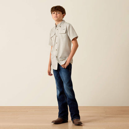 Ariat Youth Venttek Outbound Heathered Shirt - Green