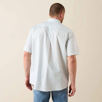 Ariat Men’s Packert  SS SHIRT - WHITE MEDALLION