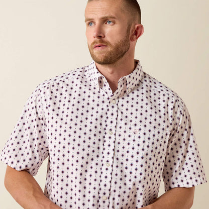Ariat Tadeo S/S Shirt - White Southwest Print