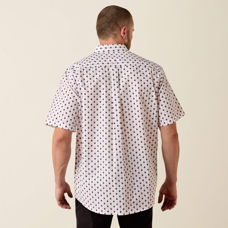 Ariat Tadeo S/S Shirt - White Southwest Print
