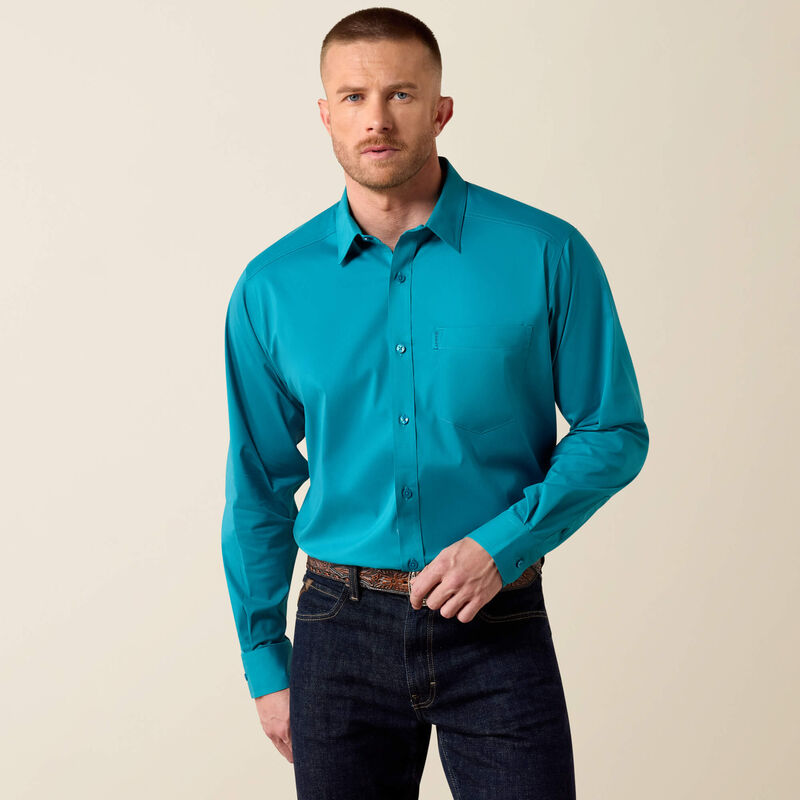 Men’s Ariat Everything L/S Shirt - TAHITIAN TIDE