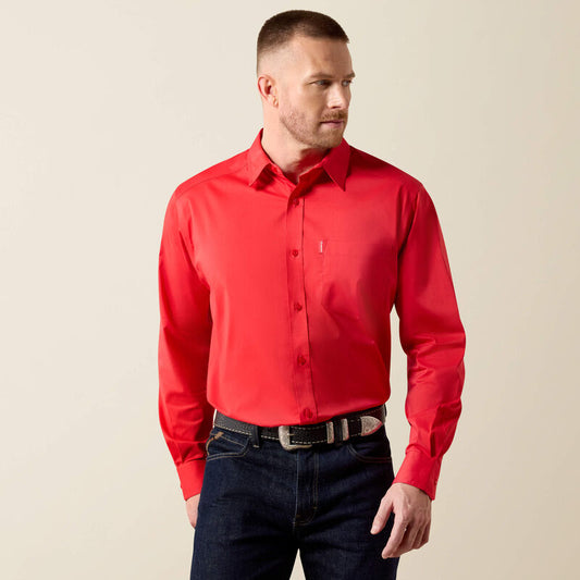 Men’s Ariat Everything L/S Shirt - Scarlet Red