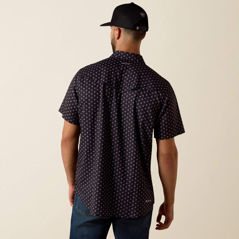 Ariat Men’s FITTED Western Venttek Snap Shirt - BLACK