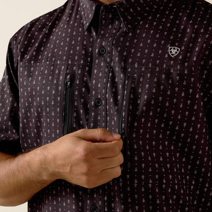 Ariat Men’s VentTEK Print Shirt - Black