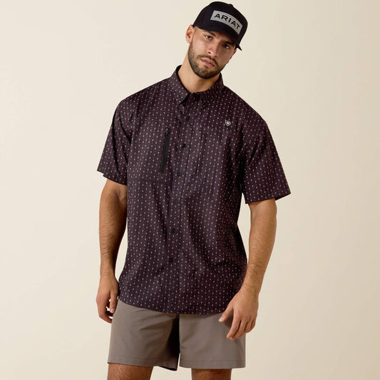 Ariat Men’s VentTEK Print Shirt - Black