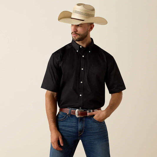 Ariat Lightweight Twill S/S Shirt - Black