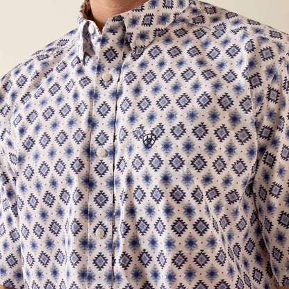 Ariat Baxter S/S Shirt - White Multi Southwest Print