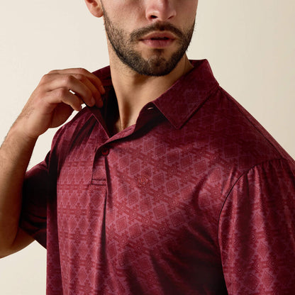 Ariat All Over Print Polo - Scarleth Heather Southwest