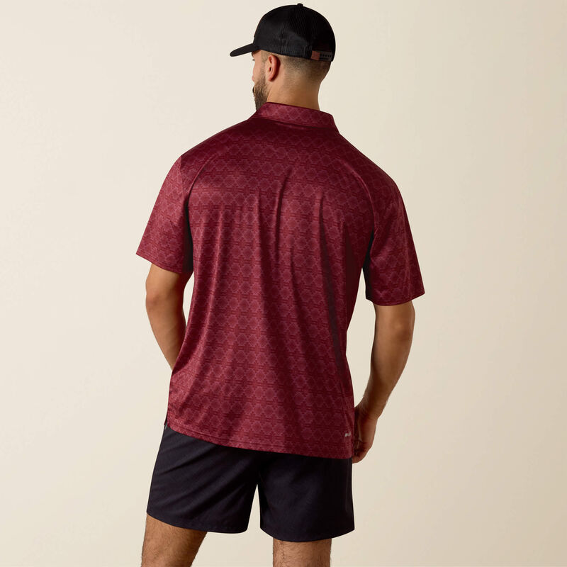 Ariat All Over Print Polo - Scarleth Heather Southwest