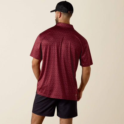 Ariat All Over Print Polo - Scarleth Heather Southwest