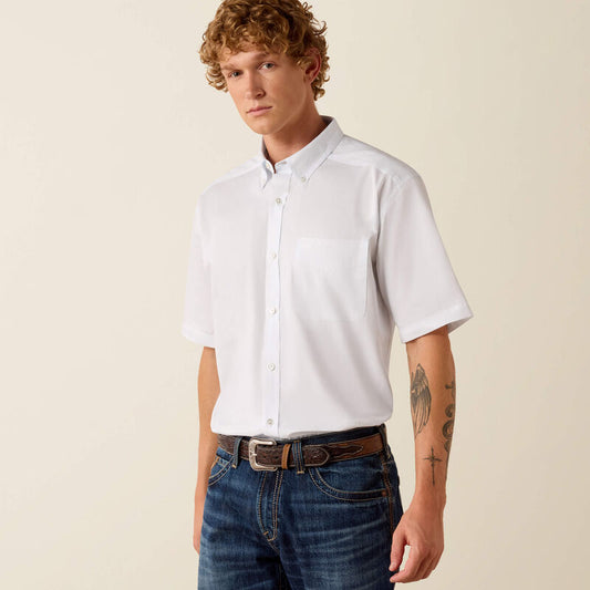 Ariat Lightweight Twill S/S Shirt - White