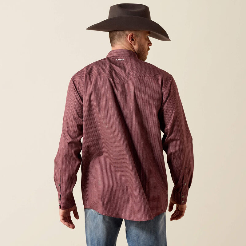 Ariat WF Dion L/S SNP - Red Mahogany Mini Southwest