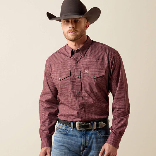 Ariat WF Dion L/S SNP - Red Mahogany Mini Southwest
