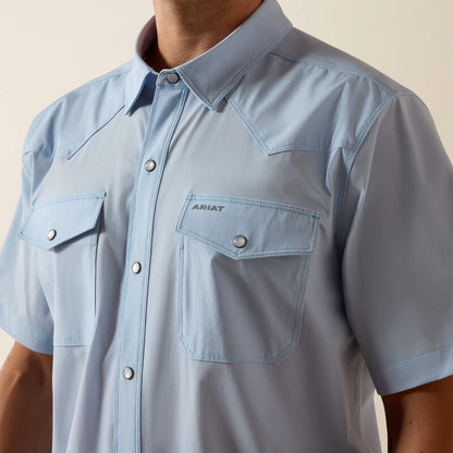 Ariat FrontierFlex VentTEK Western Fitted Snap - Skyway